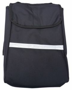 Scooter Saddle Bag With Crutch Holder - Black