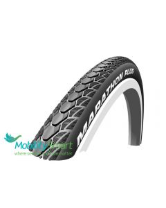 Schwalbe - Marathon Plus Wheelchair Tyre Grey/Black - 22 X 1 (25 x 489)