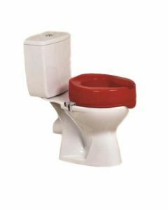 Ashby EasyFit Red Raised Toilet Seat - 10cm (4