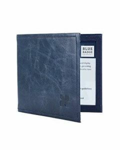 Leather Blue Badge Timer Wallet - Air Force One