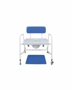 Height Adjustable Bariatric Commode with Detachable Arms