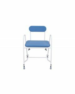Bariatric Vinyl Perching Stool with Backrest