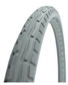 Green Tyre - Solid Grey Wheelchair Tyre - 20 x 1 3/8
