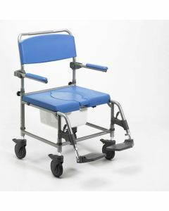 Shower Commode Chair Wheeled Wide Attendant Propelled - 22