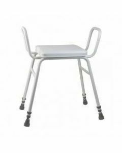 Perching Stool - Adjustable Height (Arms only in White)