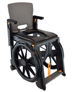 Wheelable Lightweight Travel Commode / Shower Chair