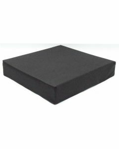 Invacare Standard Foam Smooth Fabric Wheelchair Cushion - Black (16x16x2