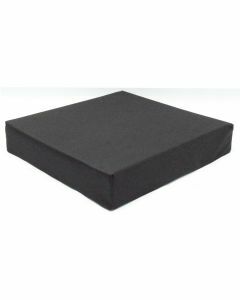 Invacare Standard Foam Smooth Fabric Wheelchair Cushion - Black (18x16x2