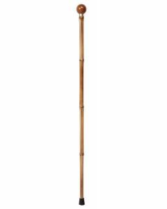 Bamboo Wooden Walking Stick - Ball Handle