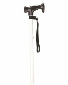 Walking Stick Moulded Handle - White (28.5 - 37.5