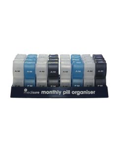 Blue Monthly Pill Organiser