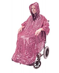 Pink Polka Dot Wheelchair Poncho