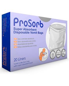 Absorbent Disposable Vomit Bags - Pack of 20