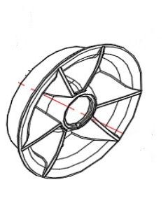 TGA Minimo 4 - Rear Wheel Rim (Outer)