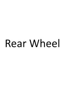 Days 100 Series Rollator - Rear Wheel