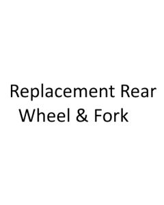 Lightweight Aluminium Folding Tri Walker - Replacement Rear Wheel 