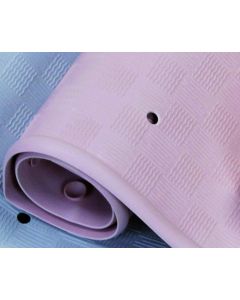 Traditional Rubber Shower Mat - Pink (54x54cm)