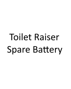 Toilet Raiser - Spare Battery 