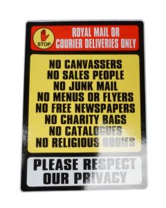 Royal Mail Or Courier Deliveries Only