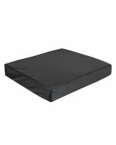 Kozee Komforts Smooth Standard Foam Vinyl Cover Wheelchair Cushion - Black (19x19x3